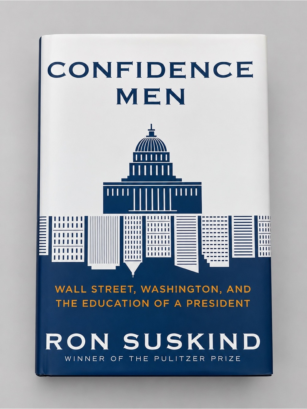 Ron Suskind "Confidence Men" Hardcover Book - Blue and White